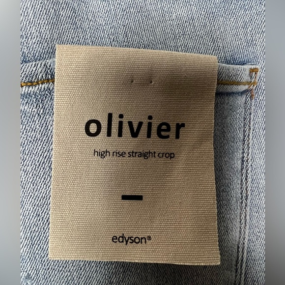 Oliver edyson brand High Rise Straight Crop Light Torino wash Jeans - Picture 9 of 12